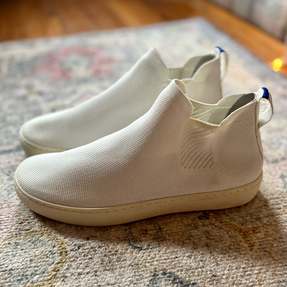 Rothy’s Size 9 The Chelsea Sneaker in White